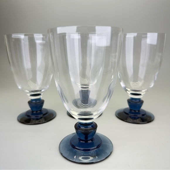 Set of Florian Blue Goblets - Picture 1 of 9